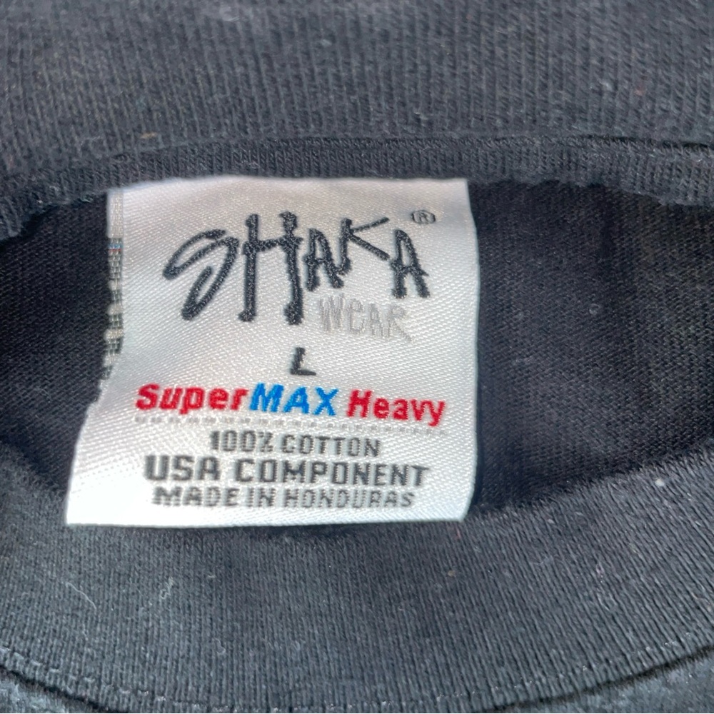 Shaka Wear Tupac Trust Nobody Graphic T-Shirt Black Gold LG SuperMAX Heavy-0689 - Picture 3 of 6